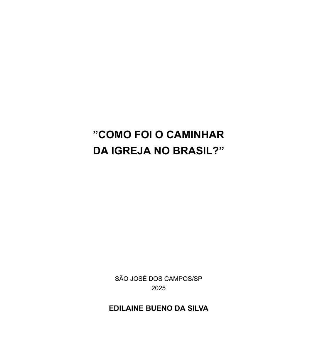 História da igreja no Brasil